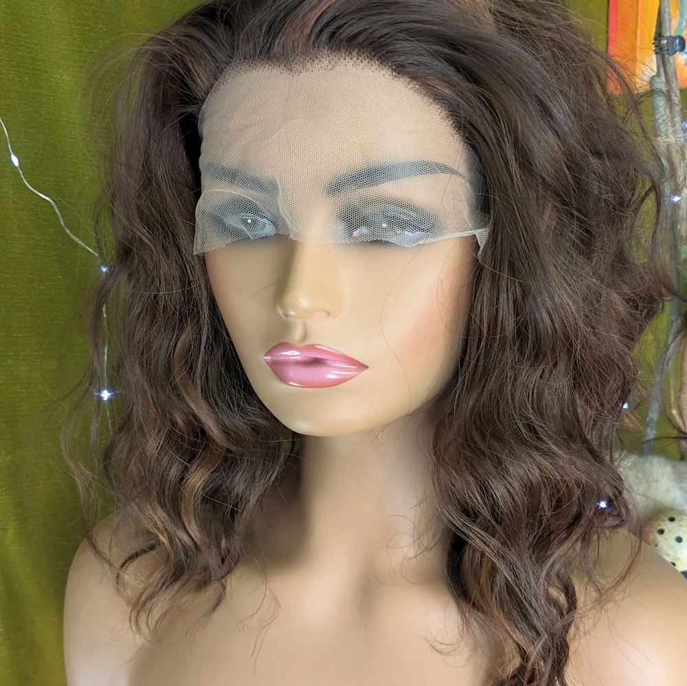 Free part invisible lace front wig